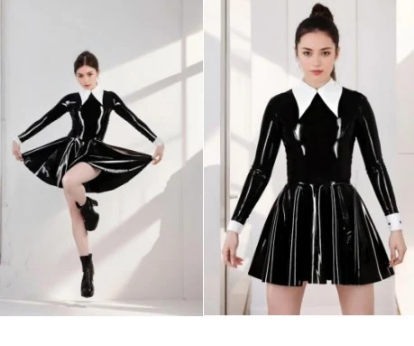 Sleeveless Column Dress, adaptable latex product base