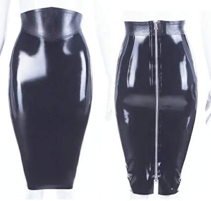Contoured Darted Mini Skirt, adaptable latex product base