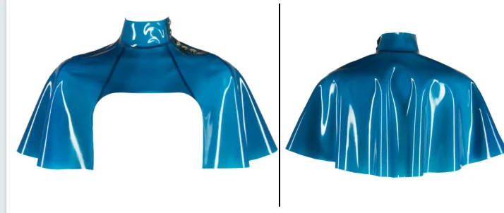 Caped Mock-Neck Shrug, adaptable latex product base